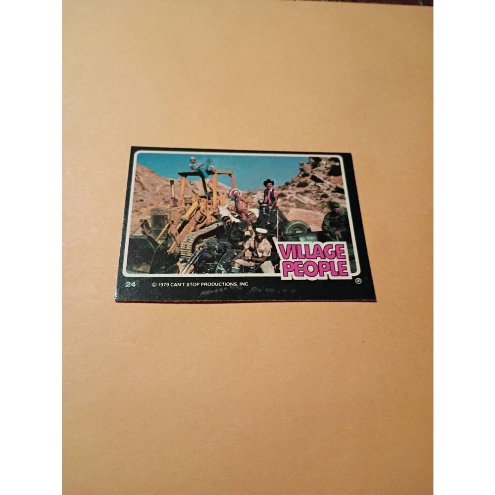 Vintage 1979 Village People Trading Card #24 Disco Era Vintage Music Collectible